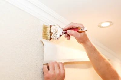Pose de papier peint à Saône — revêtements muraux et toiles de verre